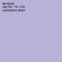 #B7B2D8 - Lavender Gray Color Image